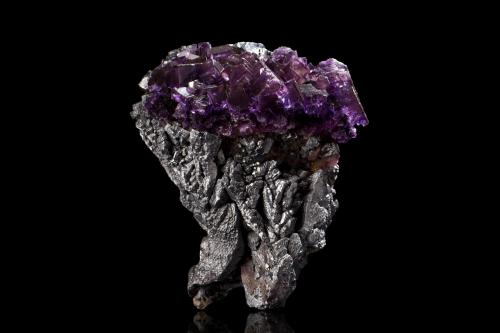 Fluorite, Galena<br />Crystal Mine, Rosiclare formation, Cave-in-Rock, Cave-in-Rock Sub-District, Hardin County, Illinois, USA<br />12 x 10.5 x 6 cm<br /> (Author: MIM Museum)