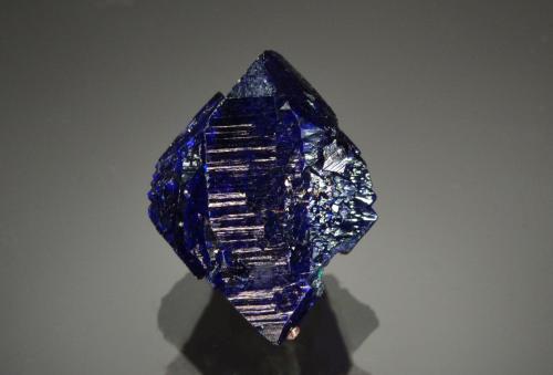 Azurite<br />New Cornelia Mine, Ajo, Little Ajo Mountains, Ajo District, Pima County, Arizona, USA<br />1.9 x 1.4 cm<br /> (Author: Michael Shaw)
