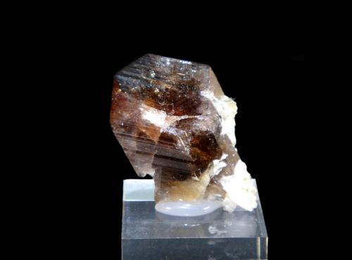 Axinita-(Fe)<br />Saint-Christophe-en-Oisans, Comuna Le Bourg d'Oisans, Isère, Auvergne-Rhône-Alpes, Francia<br />2,5 x 2 cm.<br /> (Autor: Antonio P. López)