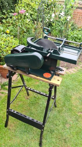 Vintage Higland park slabbing saw restoration (Author: Forrestblyth)