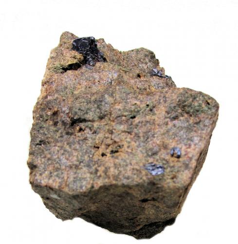 Molibdenita, Grosularia, Clinozoisita-Epidota (Serie)<br />Roca del Turó Mine, Costabona Mt., Espinavell (Espinabell), Molló, Comarca Ripollès, Gerona / Girona, Catalonia / Catalunya, Spain<br />76 mm x 49 mm Cristal mayor: 11 mm Masa: 253 g<br /> (Autor: Carles Millan)