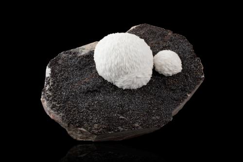 Baryte, Sphalerite<br />Distrito minero Les Malines, Saint-Laurent-le-Minier, Le Vigan, Departamento Gard, Occitanie, Francia<br />23 x 16.5 x 9 cm<br /> (Author: MIM Museum)