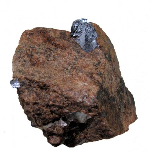 Molibdenita, Grosularia<br />Roca del Turó Mine, Costabona Mt., Espinavell (Espinabell), Molló, Comarca Ripollès, Gerona / Girona, Catalonia / Catalunya, Spain<br />61 mm x 53 mm Cristal mayor: 16 mm Masa: 209 g<br /> (Autor: Carles Millan)
