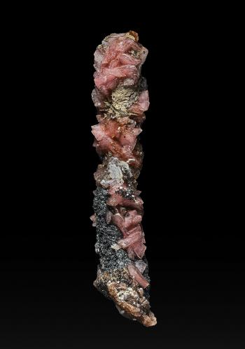 Rhodochrosite<br />Zona minera N'Chwaning, Kuruman, Kalahari manganese field (KMF), Provincia Septentrional del Cabo, Sudáfrica<br />4.7 x 1.1 cm<br /> (Author: am mizunaka)