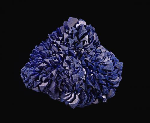 Azurite<br />Oumjrane mining area, Alnif Commune, Tinghir Province, Drâa-Tafilalet Region, Morocco<br />20x18x11mm<br /> (Author: Carlos Pareja)