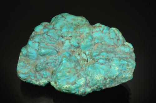 Turquoise<br />Montes Cerbat, Kingman, Distrito Kingman, Condado Mohave, Arizona, USA<br />9.8 x 7.1 x 3.4 cm<br /> (Author: Michael Shaw)