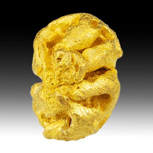 Oro<br />Serra Dourada, Pontes e Lacerda, Distrito Alto Guaporé, Mato Grosso, Brasil<br />10,5 mm x 7,5 mm x 7,0 mm. Masa: 4,00.<br /> (Autor: Carles Millan)