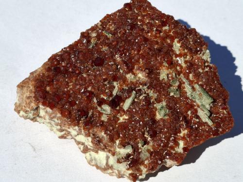 Grossular (variety hessonite), Diopside<br />Val di Susa, Provincia Ciudad metropolitana de Turín, Piamonte (Piemonte), Italia<br />7 x 7 cm<br /> (Author: Volkmar Stingl)