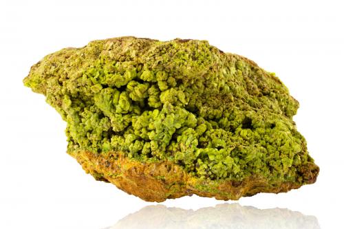 Meta-autunite<br />Margnac Mine, Compreignac, Bellac, Haute-Vienne Department, Nouvelle-Aquitaine, France<br />22 x 14 x 11 cm / main crystal: 0.8 cm.<br /> (Author: MIM Museum)