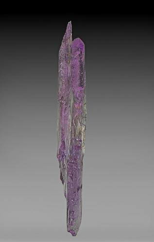 Spodumene (variety kunzite)<br />Urucum Mine, Barra do Cuieté, Conselheiro Pena, Minas Gerais, Brazil<br />18.2 x 2.5 cm<br /> (Author: am mizunaka)