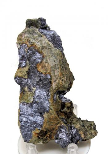 Molibdenita, Epidota<br />Gualba, Comarca Vallès Oriental, Barcelona, Catalonia / Catalunya, Spain<br />85 mm x 49 mm. Masa: 90,1 g<br /> (Autor: Carles Millan)