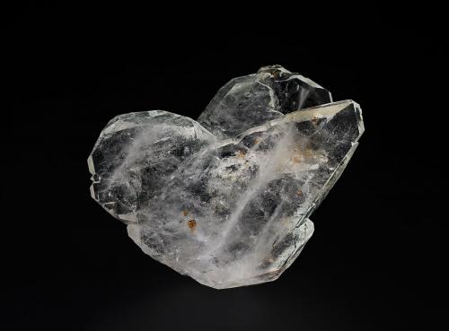 Quartz with inclusions<br />Rist Mine, Hiddenite, Alexander County, North Carolina, USA<br />3.9 x 3.3 x .8 cm<br /> (Author: am mizunaka)