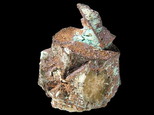 Cobre<br />Mina San Agustín, Corocoro, Provincia Pacajes, Departamento La Paz, Bolivia<br />2,7 × 1,8 × 1,4 cm<br /> (Autor: Frederic Varela)