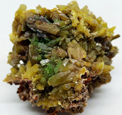 Piromorfita<br />Mina Daoping, Gongcheng, Prefectura Guilin, Región Autónoma Guangxi Zhuang, China<br />5x4.5x4 mm<br /> (Autor: Luis Edmundo Sánchez Roja)