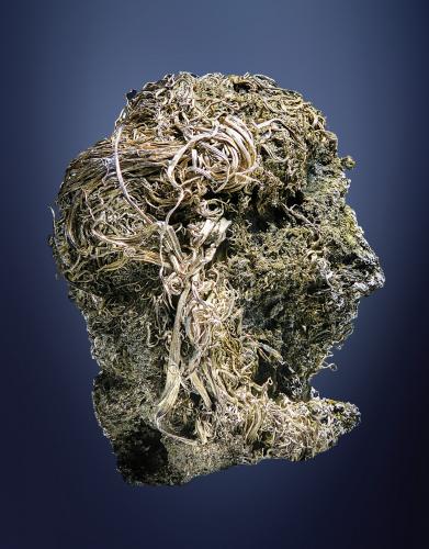 Plata nativa<br />Hiendelaencina, Comarca Serranía de Guadalajara, Guadalajara, Castilla-La Mancha, España<br />11 mm<br /> (Autor: Borja Sainz de Baranda)