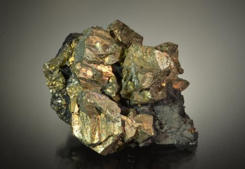 Chalcopyrite<br />Carmen Lira Mine, Castrovirreyna Prov., Huancavelica, Peru<br />5.5 x 4.3 x 3.1 cm<br /> (Author: Michael Shaw)