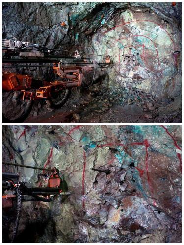 DRILLING UNDERGROUND 

In underground mines like Milpillas, specialized long-hole drill equipment was paramount for preparing rock for blasting. These powerful drills created deep, precise boreholes into which explosives were loaded. This allowed for controlled detonation, breaking up the ore body into manageable sizes for extraction, a crucial step in the mine’s production cycle.

On a daily basis, miners navigated a subterranean world where the primary target was high-grade Chalcocite, a crucial Copper sulfide ore found within the mine’s extensive enriched blankets. However, earlier operations, before the sulphide zone was reached, brought them face-to-face with a stunning array of secondary Copper minerals, particularly prevalent in the shallower, oxidized zones of the deposit. These encounters routinely included the visually striking blue Azurite and its verdant counterpart, Malachite, which often display intricate intergrowths or even pseudomorphic transformations. Furthermore, the miners commonly observed the lustrous red Cuprite and deposits of glimmering native Copper. While less frequent, other notable green Copper minerals such as Brochantite and the distinctive blue-green Chrysocolla might also be present, alongside occasional rare silicates, painting a vivid picture of the mine’s diverse mineral composition. The mine was well-known for producing exceptionally well-crystallized Volborthite, a rare Copper poly-vanadate, sometimes found on a matrix of Dickite or associated with Azurite and Malachite.
The photographs also highlight the relative scarcity of significant ‘collector-quality’ mineralized pockets conducive to specimen collecting. The Milpillas Mine, despite its economic prowess as a Copper producer, wasn’t uniformly “mineralogically rich” in the way some mineral collectors often dream. While extensive zones yielded abundant Copper ore, the frequent discovery of collector-quality Azurite and Malachite vugs, brimming with “splendent” crystals, was not an everyday occurrence. Like many commercial mining operations, Milpillas had its hot spots; certain areas provided significant quantities of high-grade Copper ore for the electrolytic plant, while others, some distinct from the primary ore body, provided treasure troves for exceptional mineral specimens. This dichotomy is a common reality in the world of mineral collecting, where the pursuit of stunning crystals often means sifting through vast amounts of economically viable yet aesthetically uninteresting ore.

When routine mining operations intersected mineralized veins and vugs, some large, containing exceptional Azurite and Malachite crystals, these occurrences were opportunistically exploited by ‘some workers’ as a means of illicit income supplementation. Penoles, the owners and operators of the mine, actively discouraged such unauthorized extraction, enforcing a strict policy of dismissal and potential criminal prosecution for apprehended individuals. Furthermore, any worker implicated in such illicit activities faced industry-wide blacklisting, effectively precluding future employment within the mining sector. 

Initially, the value of these surreptitiously acquired specimens was nominal, commanding only a few pesos. However, the Internet facilitated a rapid increase in market awareness among the miners, who quickly discerned the substantial value placed on these “colored rocks” by International, particularly North American, dealers and collectors.

A NOTE ON “THIS-OR-THAT POCKET” NOMENCLATURE

The use of the term “pocket” to describe certain Milpillas mineral specimens, particularly in reference to their extraction point, transcends simple geographical identification. These labels, rather than being intrinsic descriptors understood by those who extracted the specimens, were often marketing tools designed to imbue the minerals with a specific allure. Those intimately familiar with the mine’s day-to-day operations understood that such terms were colloquialisms, not reflections of actual geological structures or mining methodology.

While official company documents certainly highlighted and celebrated areas with significant mineralization — often featuring stunning, perfectly formed crystals of Azurite, Malachite, and other Copper minerals — they deliberately avoided calling these spots “pockets.” Instead, they used more formal geological terms. Their descriptions focused on the geological structures controlling the mineralization, the types of rocks surrounding the minerals, and their exact mineral makeup. This intentional choice of language pointed to a clear difference between the casual, on-the-ground language used by some of the mine workers who opportunistically and illegally exploited the mineralized zones for personal profit and the precise, scientific terminology preferred in corporate and geological reports. It was likely an effort to keep all official communications consistent and scientifically accurate, ensuring a formal narrative throughout.

Original photos courtesy of Gonzáléz Sánchez (Author: silvia)
