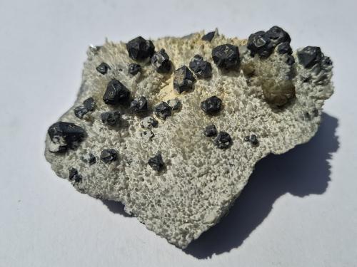 Galena, Sphalerite (variety cleiophane), Quartz<br />Madan mining area, Rhodope Mountains, Smolyan Oblast, Bulgaria<br />8 x 6,5 cm<br /> (Author: Volkmar Stingl)