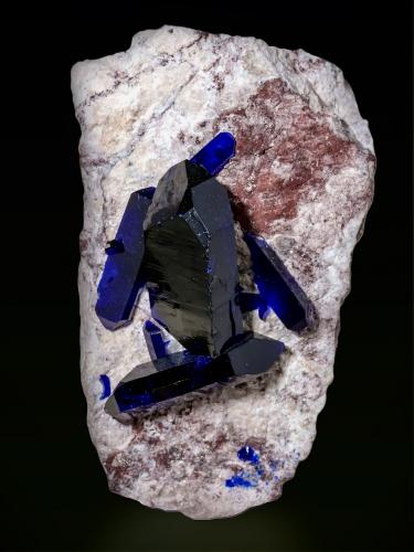 Azurita<br />Milpillas Mine, Cuitaca, Municipio Santa Cruz, Sonora, Mexico<br />50 x 30 mm<br /> (Autor: Borja Sainz de Baranda)