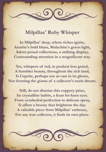 Cuprite<br />Milpillas Mine, Cuitaca, Municipio Santa Cruz, Sonora, Mexico<br /><br /> (Author: silvia)