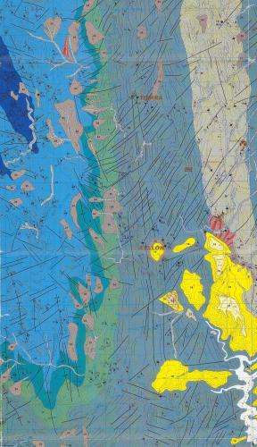 Formación Rodada R2 en el sector oriental del término municipal de El Cardoso de la Sierra. Hoja 459 - Tamajón del mapa geólogico del IGME. (Autor: supertxango)