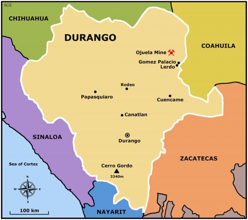 DURANGO MEXICO

MAP DISCUSSION

This map of Durango charts the geography of the state, prominently featuring its capital, Victoria de Durango. The city’s name is a lasting tribute to Guadalupe Victoria, the first president of Mexico. The map also pinpoints the locations of some other towns and the historic Ojuela mine. Notably absent is the town of Mapimí; it lies in such close proximity to the mine that the map’s scale cannot distinguish it as a separate location. Surrounding Durango are the other Mexican states of Sinaloa, Coahuila, Zacatecas, Nayarit and Chihuahua.

A Brief Review

In the rugged heartland of Mexico lies Durango, a land of stark and beautiful contradictions. It’s a place defined by immense scale, a vast territory sprawling across the nation’s northwest where the sky feels larger and the horizons more distant. Carved by the great spine of the Sierra Madre Occidental, Durango serves as a crucial geographic crossroads, physically separating Mexico’s other great provinces. To the east, its mountains give way to the arid Chihuahuan Desert and the industrial Laguna Region, while to the west; they descend into the humid Pacific coastal lowlands. Though its landmass ranks fourth in the nation, its soul is found not in its size, but in these wild, sparsely populated spaces that make it a core state of “El Norte” (The North) and the Mexico of the imagination.

A Land of Two Faces

Here, the geography is destiny. The Sierra Madre Occidental rises in a dramatic sweep of pine and oak forests, a cool, humid world where mountain air carries the scent of resin and rain. These peaks shelter an astonishing biodiversity — the shadow of a puma slips through the trees, black bears forage in the undergrowth, and the golden eagle soars on mountain thermals. But cross this formidable barrier to the east, and the landscape transforms. The mountains’ rain shadow gives way to the sun-scorched plains and the breathless heat of the Chihuahuan Desert, a resilient ecosystem of cacti and coyote that stretches into the famed Laguna Region.

The Veins of Silver

Etched into this dramatic landscape is a story of treasure and toil. Durango’s history was forged in the fire of smelters, its destiny shaped by the glittering veins of Silver that lured conquistadors into its deepest canyons. From the 16th century onward, mining became the state’s lifeblood, funding empires across the sea and building the magnificent colonial cities that stand today. The echo of the pickaxe still resonates; today, a modern industry extracts not only Silver but also vast quantities of Gold, Lead and Zinc, making mining a continued cornerstone of the Durango’s economy — a powerful legacy of riches and hardship written in the very rock of the mountains.

Anchors of Civilization and History

Anchoring this immense territory are its cities. The capital, Victoria de Durango, is the state’s historic soul, its colonial heart of carved stone and quiet courtyards beating with a modern rhythm. Far to the northeast, in the state’s industrial engine room, the cities of Gómez Palacio and Lerdo form a vital metropolitan hub, their industrious pulse driving the agriculture and commerce of the Laguna Region.

The story of Durango is written in layers, reaching back to the Tepehuanes and Acaxees, its first custodians. Their world was irrevocably changed by the arrival of Francisco de Ibarra in 1563, ushering in an era of colonial ambition. Centuries later, these same mountains and plains became the crucible of revolution, giving rise to the state’s most famous son, Pancho Villa, whose cry for justice once echoed through the canyons. Durango remains a land of profound contrasts, a testament to resilience, forever defined by its untamed mountains and the indelible history they hold. (Author: silvia)