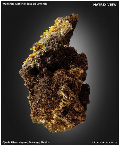 Wulfenite with Mimetite<br />Ojuela Mine, level 6, San Juan Poniente, Mapimí, Municipio Mapimí, Durango, Mexico<br />15 cm x 9 cm x 8 cm<br /> (Author: silvia)