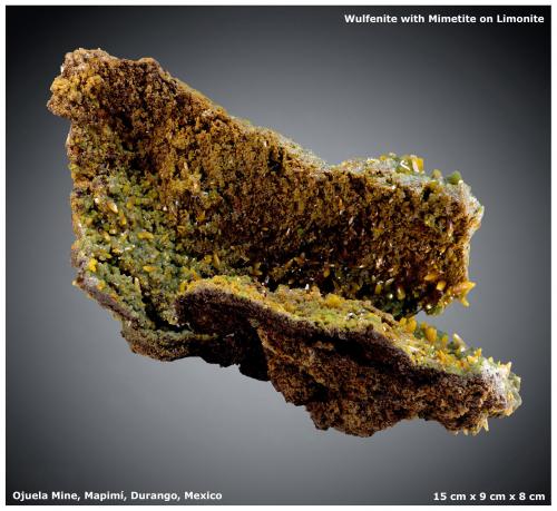 Wulfenite with Mimetite<br />Ojuela Mine, level 6, San Juan Poniente, Mapimí, Municipio Mapimí, Durango, Mexico<br />15 cm x 9 cm x 8 cm<br /> (Author: silvia)