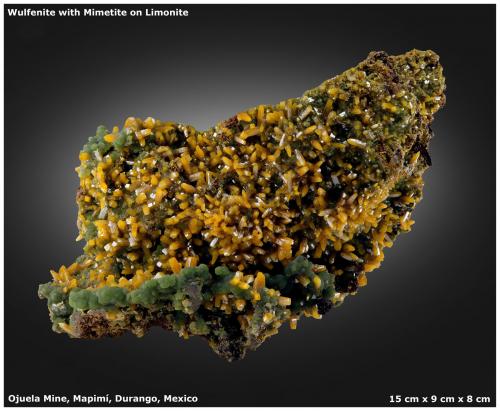 Wulfenite with Mimetite<br />Ojuela Mine, level 6, San Juan Poniente, Mapimí, Municipio Mapimí, Durango, Mexico<br />15 cm x 9 cm x 8 cm<br /> (Author: silvia)