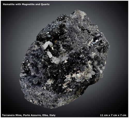 Hematite with Magnetite and Quartz<br />Mina Terranera, Porto Azzurro, Isla de Elba, Provincia Livorno, Toscana, Italia<br />11 cm x 7 cm x 7 cm<br /> (Author: silvia)