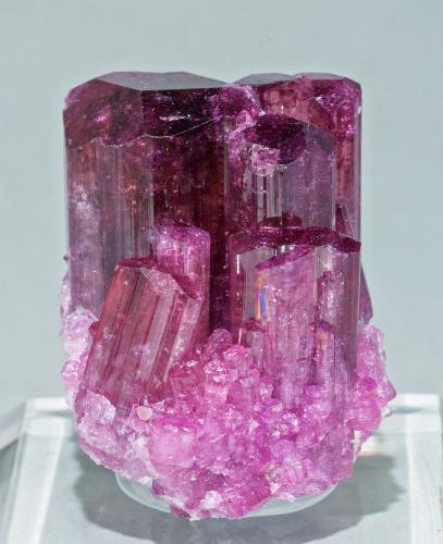 Elbaite (variety rubellite)<br />Malkhan (Malchan), Krasnyi Chikoy, Zabaykalsky Krai, Russia<br />3.5 × 2.6 × 2.4 cm<br /> (Author: Jordi Fabre)
