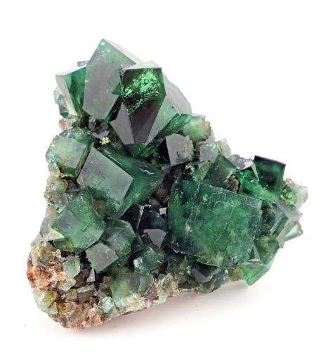 Fluorita<br />Mina Rogerley, Mina Diana Maria (filón Sutcliffe), Frosterley, Weardale, North Pennines Orefield, County Durham, Inglaterra / Reino Unido<br />89 mm x 79 mm. Cristal mayor: 21 mm de arista. Masa: 342 g.<br /> (Autor: Carles Millan)