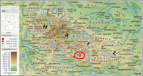 Manganite type locality location<br /><br /><br /> (Author: Carles Millan)