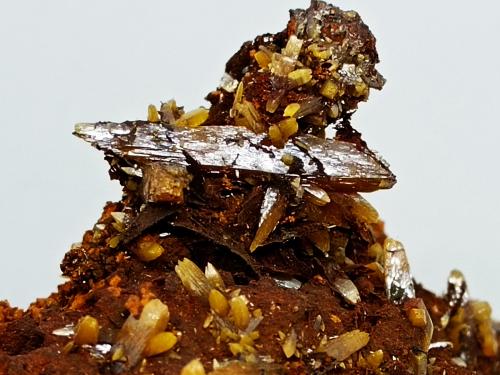 Wulfenita<br />Mina Ojuela, Mapimí, Municipio Mapimí, Durango, México<br />110x110x60 mm.<br /> (Autor: Luis Edmundo Sánchez Roja)