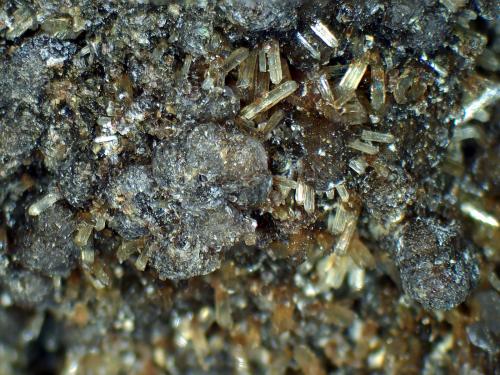 Greifensteinita, Eosforita<br />Mina Ponte do Piauí, Valle Piauí, Taquaral, Itinga, Vale do Jequitinhonha, Minas Gerais, Brasil<br />Campo de visión 6 mm.<br /> (Autor: Antonio P. López)