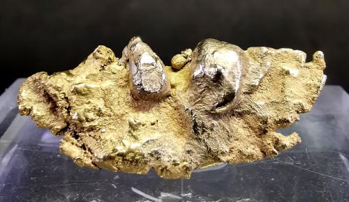 Oro + Platino<br />Mina Michael Creek, Goodnews Bay, Zona Bethel, Alaska, USA<br />3.2 cm<br /> (Autor: Diego Navarro)