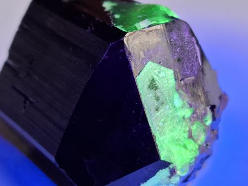 Schorl, Opal (variety hyalite)<br />Davib East Farm (Davib Ost Farm), Distrito Karibib, Región Erongo, Namibia<br />4,5 x 3,5 cm<br /> (Author: Volkmar Stingl)