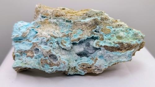 Auricalcita.<br />Distrito Minero Salamón, Crémenes, Comarca Montaña Oriental, León, Castilla y León, España<br />10 X 6 cm<br /> (Autor: AntonioJesus)