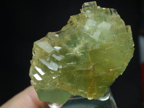 Fluorita<br />Mina La Barre, Saint-Jacques-d'Ambur, Pontgibaud, Saint-Ours, Riom, Departamento Puy-de-Dôme, Auvergne-Rhône-Alpes, Francia<br />40x40 mm<br /> (Autor: Ignacio)