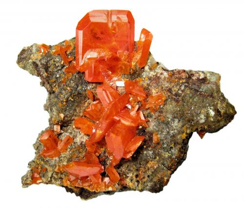 Wulfenite<br />Mina Red Cloud, Montes Trigo, Distrito minero Silver, Condado La Paz, Arizona, USA<br />63 mm x 48 mm x 25 mm<br /> (Author: Carles Millan)