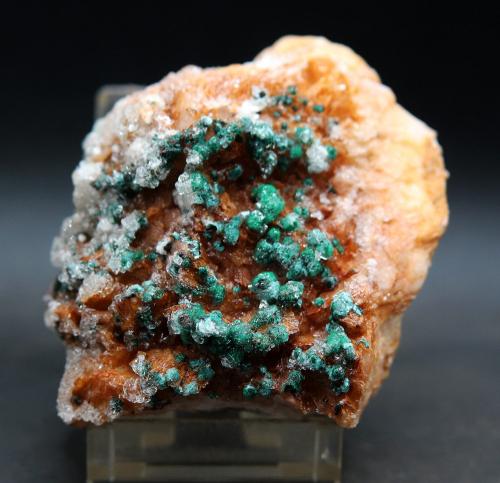 dolomita y rosasita<br />Bou Beker, distrito minero Touissit-Bou Beker, Provincia Jerada, Región Oriental, Marruecos<br />7.5 x 6 cm<br /> (Autor: Pedro Antonio)