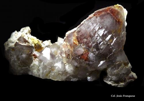 Cuarzo.<br />Viladrau, Comarca Osona, Gerona / Girona, Cataluña / Catalunya, España<br />81x48 mm<br /> (Autor: Jesus Franquesa Baucells)