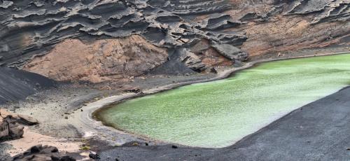 Charco de los Clicos o Lago Verde, en El Golfo. Parque natural de los Volcanes

Foto de David Rabadà i Vives (Autor: Foro FMF)