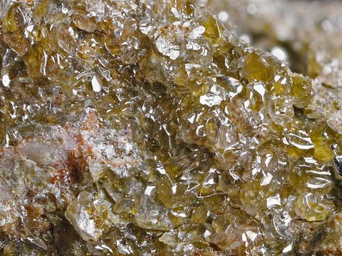 Eglestonite with Calomel and Mercury<br />Grupo minero Mariquita, Cerro de las Minas, Usagre, Comarca Campiña Sur, Badajoz, Extremadura, España<br />main crystal size: 0.2 × 0.1 cm<br /> (Author: Jordi Fabre)