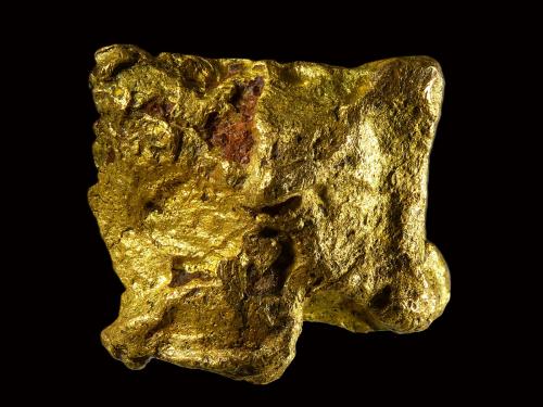 Oro<br />Sierra de la Chimenea, Zona Talarrubias / Casas de Don Pedro, Comarca La Siberia, Badajoz, Extremadura, España<br />5 mm<br /> (Autor: Borja Sainz de Baranda)