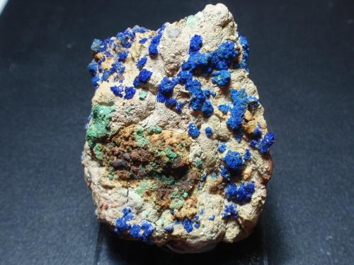 Azurita<br />Sotolasa, Nador, Provincia Nador, Región Oriental, Marruecos<br />50x60 mm<br /> (Autor: Ignacio)