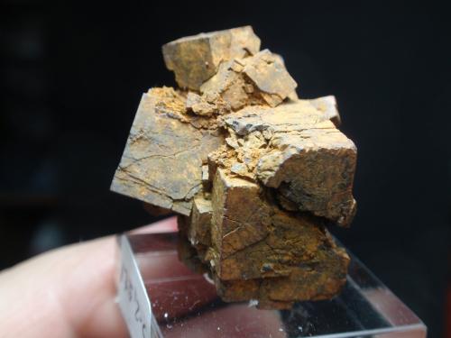 limonita pseudomórfica de Pirita<br />Yacimiento de piritas, Llanos de Arenalejos, Carratraca, Comarca Valle del Guadalhorce, Málaga, Andalucía, España<br />25x30 mm<br /> (Autor: Ignacio)