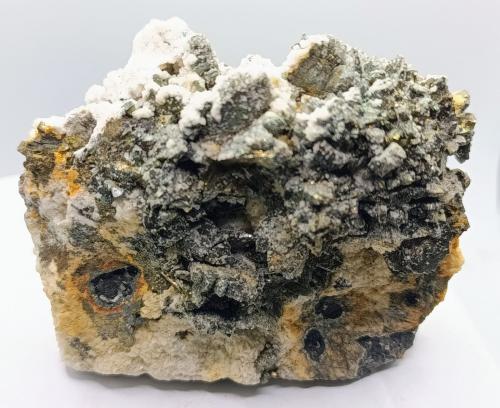 Marcasita y Dolomita.<br />Mina de Reocín, Reocín, Comarca Saja-Nansa, Cantabria, España<br />10x8 cm<br /> (Autor: AntonioJesus)