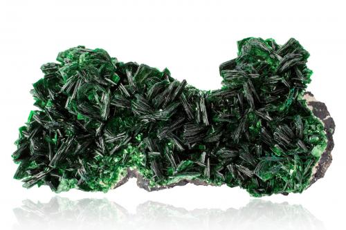 Metatorbernite<br />Musonoi Mine, Kolwezi, Kolwezi District, Lualaba, Katanga Copper Crescent, Katanga (Shaba), Democratic Republic of the Congo (Zaire)<br />17 x 9 x 7 cm / main crystal: 2 cm<br /> (Author: MIM Museum)