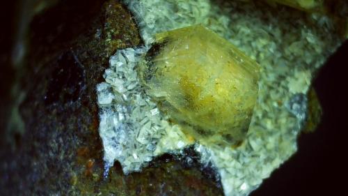 Gmelinite-Na<br />Little Deerpark Quarry, Glenarm, County Antrim, Northern Ireland / United Kingdom<br />3 x 1,5 cm<br /> (Author: Volkmar Stingl)